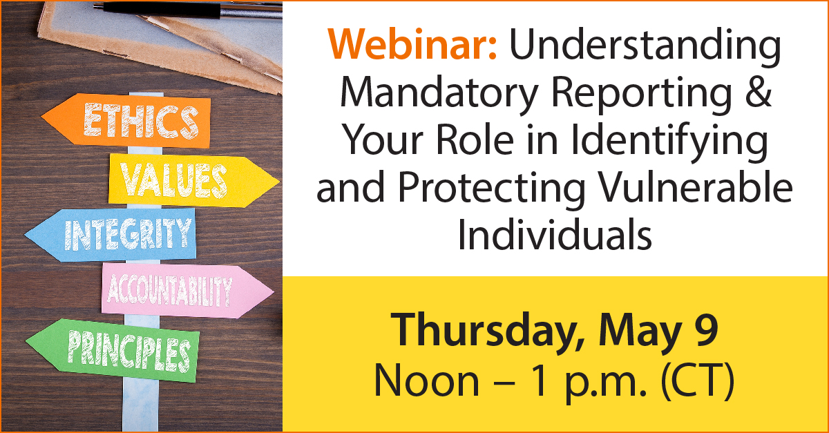 TODAY at noon CT! ⏰ Earn your required ethics credit when you join our webinar today, May 9 on the ethics of reporting: sm.eatright.org/MandatoryRepor… #eatrightPRO #dietetics #rdchat