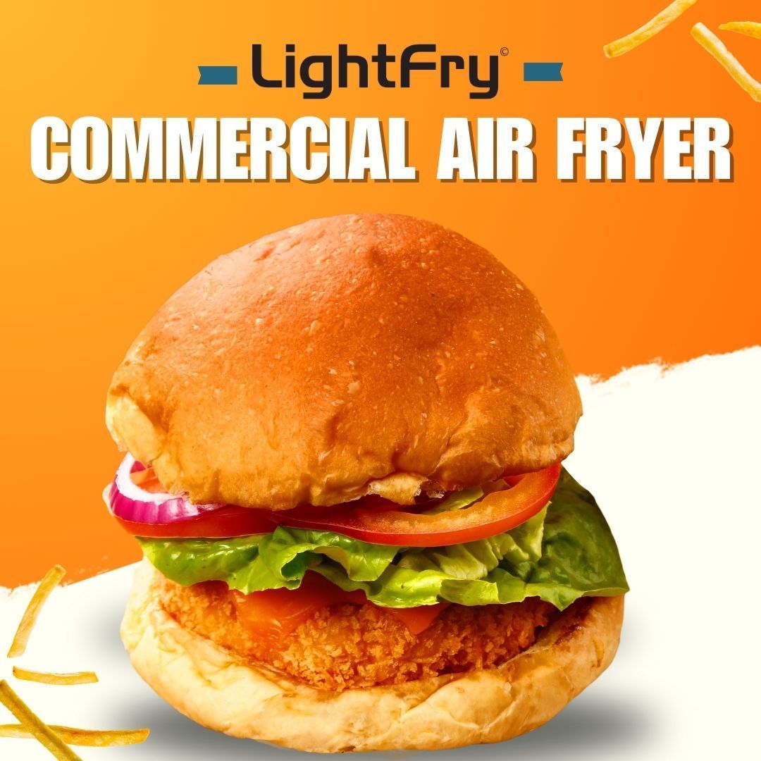 With #LightFry, you can offer your customers delicious burgers and fries made with 0% oil!