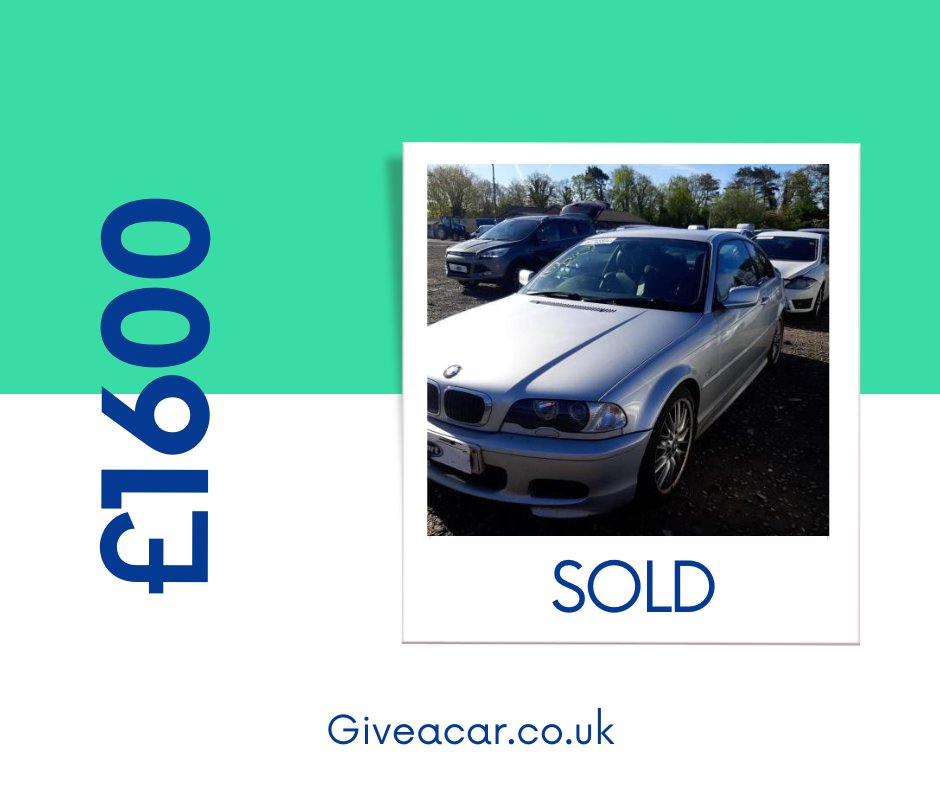 Giveacar's tweet photo. Our in-house expert, Tracey, took a chance on this old BMW, despite its high mileage. Although the scrap value was £600, her expertise led to the vehicle being auctioned &amp; sold for £1600! Proceeds will be donated to @officialpca 

#thursdaythanks #charity #auctioncar https://t.co/DH7Qjv2gmx