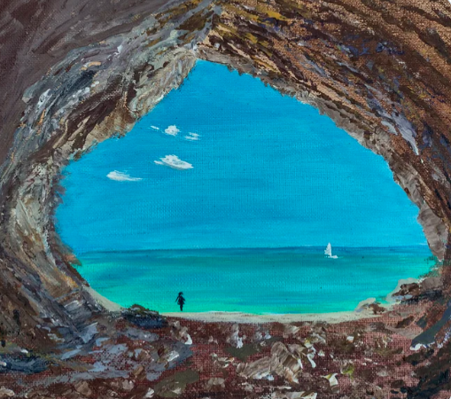 ORIGINAL Painting 'Sea Heart' Palette Knife Acrylics on Canvas  Great for Gift. 

etsy.me/3y7g8JL 
via

@Etsy

#original #art #seascape #sea #beach #mothersdaygiftideas #cave #water #turquoise #UK #interior #UKart #wallart #acrylicpainting #EtsySeller #gift #presents