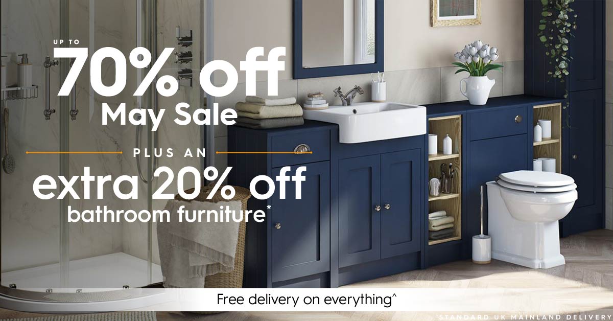 🕛 Time to sort out your storage? Get an extra 20% off bathroom furniture. bit.ly/4bbnuKC