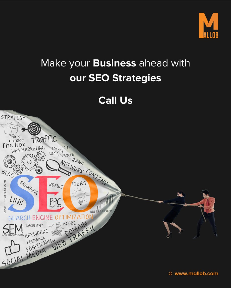 Come onboard with us and propel your business forward using the best SEO strategies provided by our expert team.

Reach out today!

#SearchEngineOptimization #SEO #SEOOffpage #SEOOnpage #digitalmarketingservices #mallob #mallobgroup