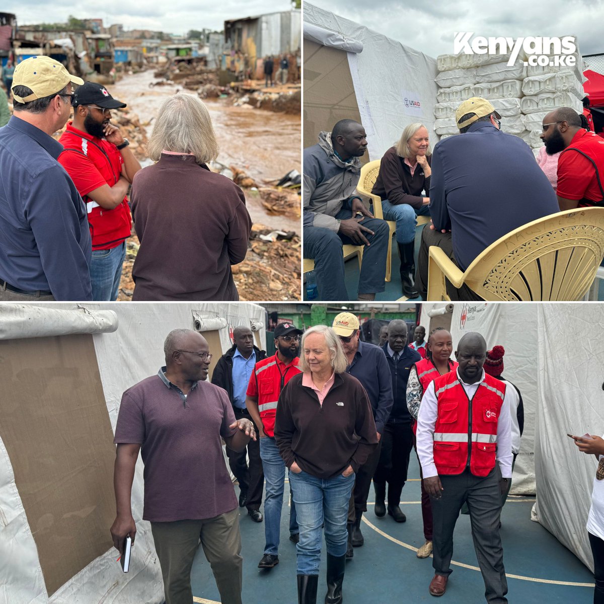Ambassador Meg Whitman visits Mathare flood victims