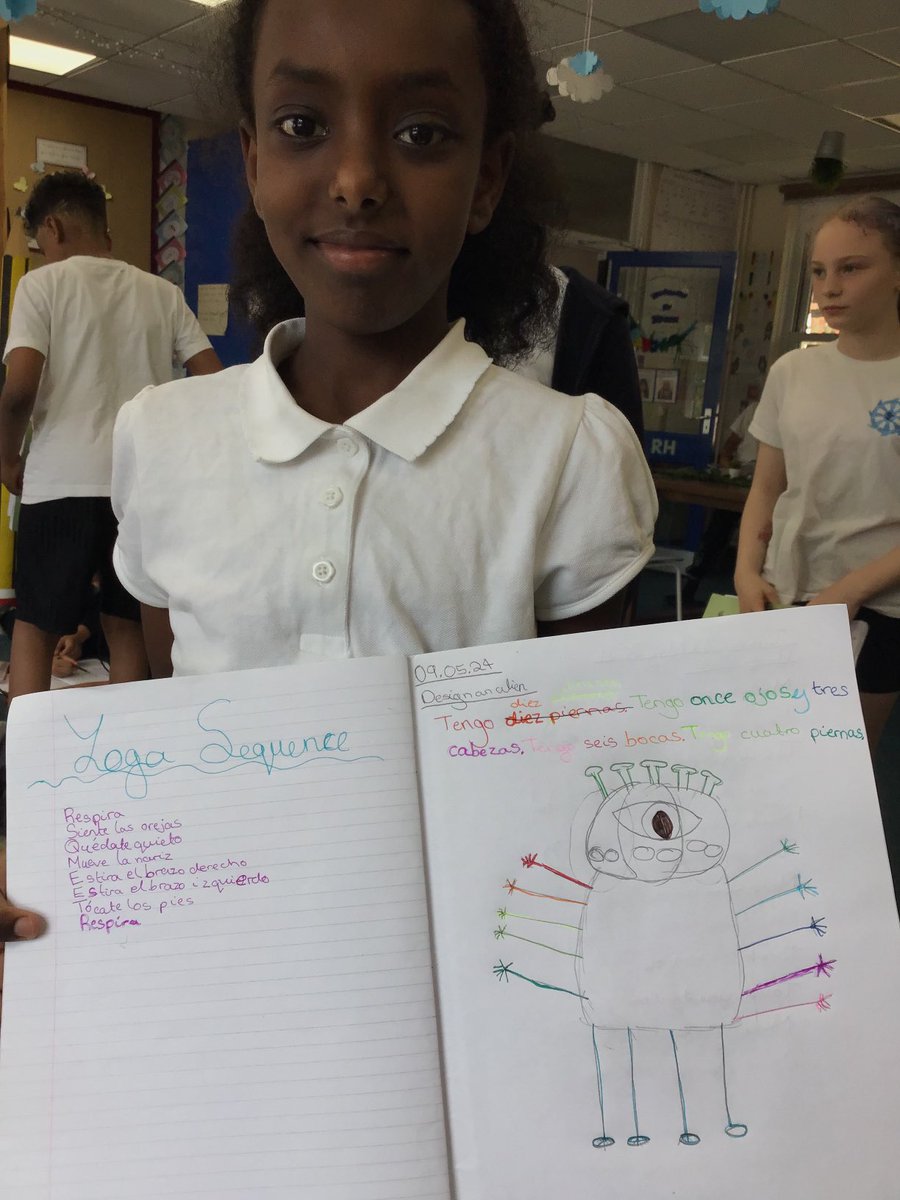 Creating our own aliens in Spanish today! #espanol #spanish