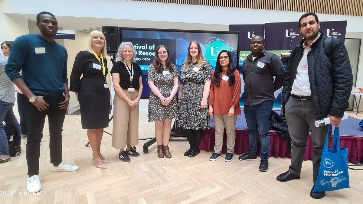 @UlsterUniSPPS #PhDResearchers showcasing some of their fantastic work at the #FestivalofPhDResearch in the Biden Atrium @UlsterUni Belfast campus today

Our research staff lead on developing new medicines, diagnostic devices, & influencing clinical policy and practice

#WeAreUU