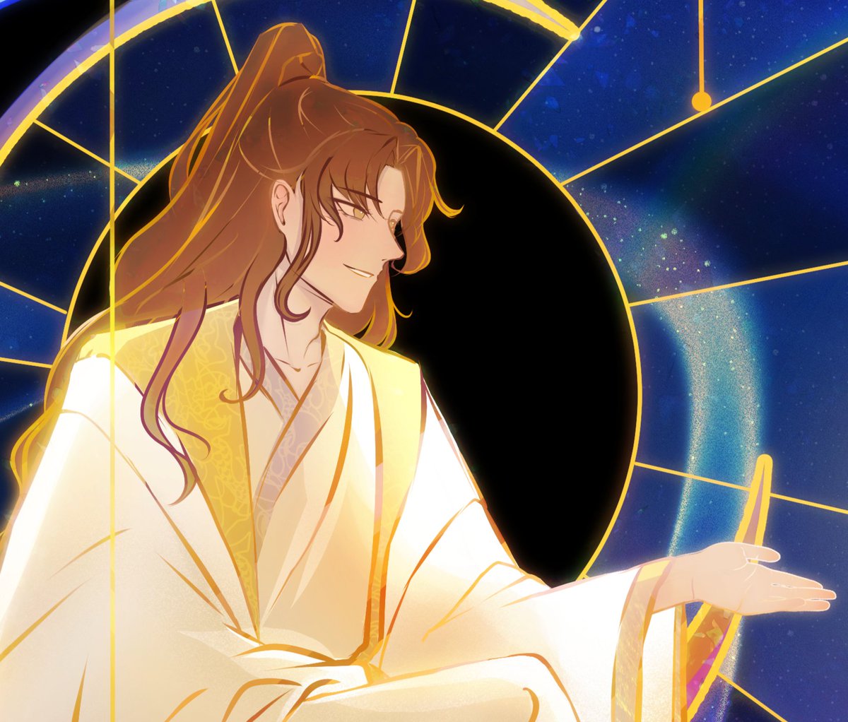 in light of vol3 finally being released for spl, here's my piece for the #changgu "yours, truly" zine!

'If you want the stars, I will not give you the moon. Even if it is rainy or cloudy, I will still put up a ladder to the sky to pick them for you.'

#ShaPoLang #살파랑 #杀破狼