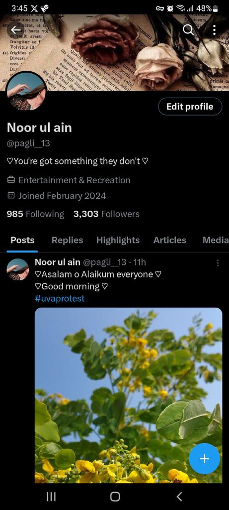 Hello everyone It's my new account ab ye use krun gi sab is ko follow kr lo 🤌 @pagli__13