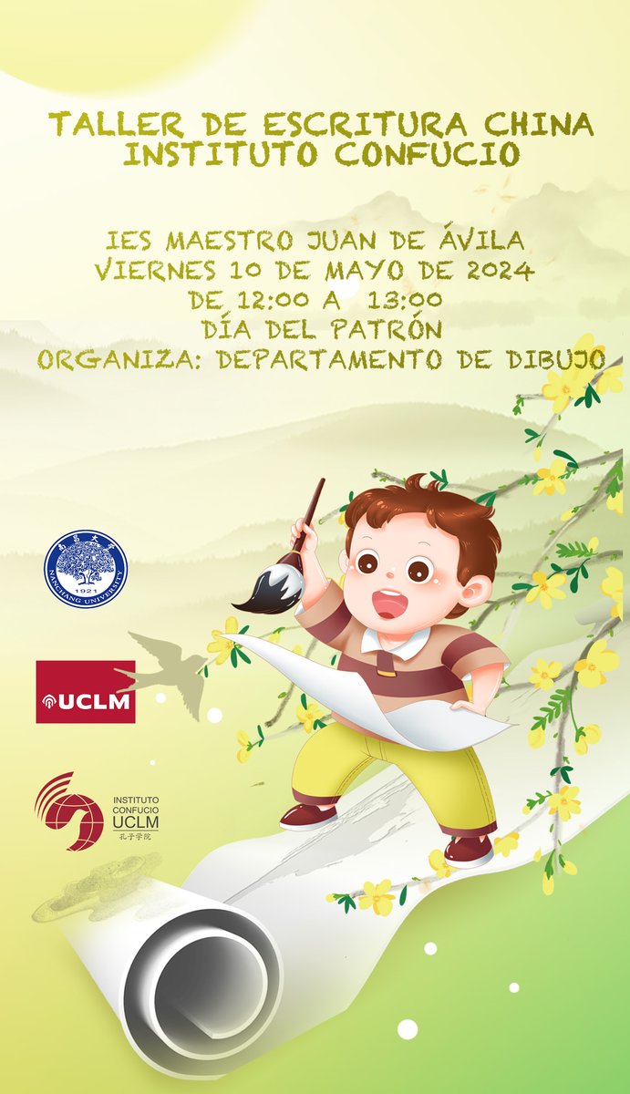 ¡Celebramos un nuevo taller!

Mañana día 10 de mayo nos vemos en el IES Maestro Juan de Ávila en un taller de escritura china. De 12:00 a 13:00. ¡No os lo perdais!