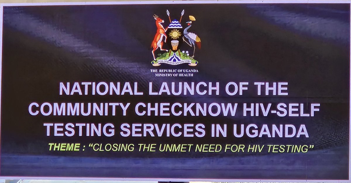 Dan Kajungu, PhD (@dkaj04) on Twitter photo Excited to witness the national launch of #CHECKNOW #HIV #Selftest services in Uganda! Empowering communities with access to essential healthcare tools is a huge step forward in the fight against HIV. Grateful to have been a part of this milestone moment. <a href="/MinofHealthUG/">Ministry of Health- Uganda</a> #Uganda Excited to witness the national launch of #CHECKNOW #HIV #Selftest services in Uganda! Empowering communities with access to essential healthcare tools is a huge step forward in the fight against HIV. Grateful to have been a part of this milestone moment. <a href="/MinofHealthUG/">Ministry of Health- Uganda</a> #Uganda