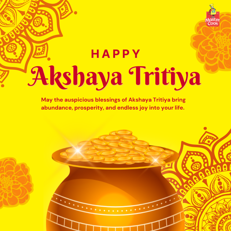 Mastercook_in's tweet photo. Embrace the timeless abundance of Akshaya Tritiya and let prosperity flow endlessly.🥳
#mastercook #viral #foryou #foryoupage #AkshayaTritiya #akshayatritiya #AkhaTeej #viralpage #bengaluru https://t.co/OOHWQCLoEA