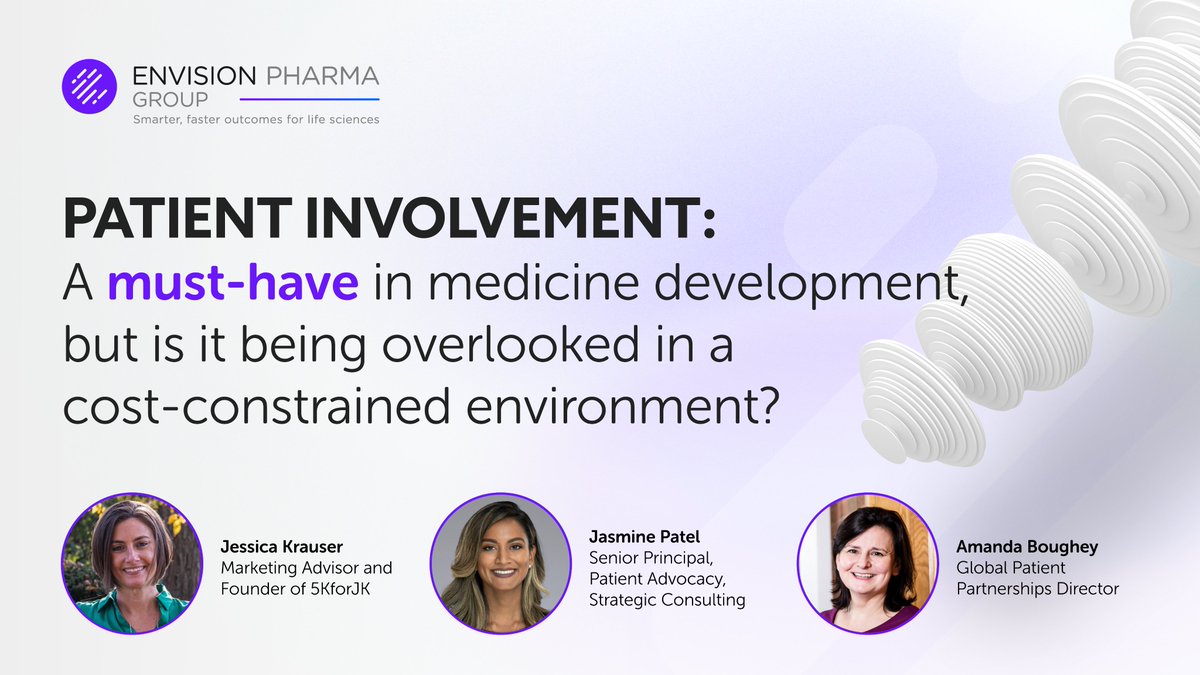 On the heels of an inspirational week at #ISMPP and #Asembia, we’re excited to be sharing our latest collaboration on patient involvement in medicine development. Read it here: envisionpharmagroup.com/news-events/pa…