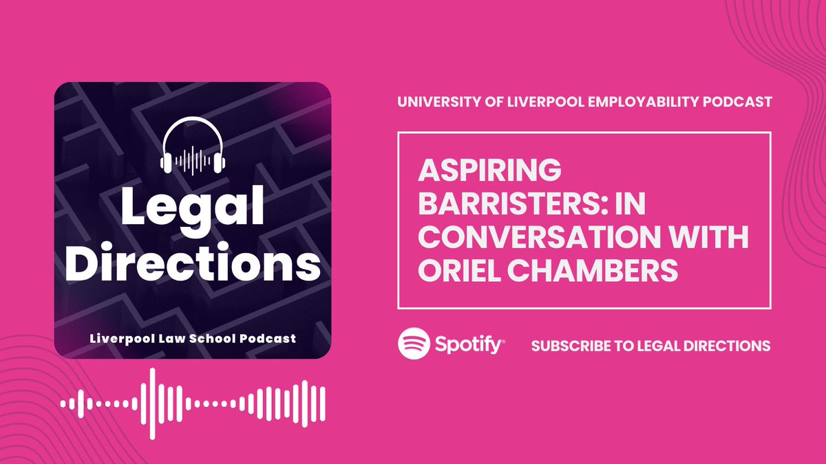 🎙️Attention aspiring barristers! Check out the latest episode of our Legal Directions podcast, featuring barristers from @OrielChambers. Discover essential tips for securing pupillage & navigating your journey into legal practice!   🎧Listen: bit.ly/4bclkuA