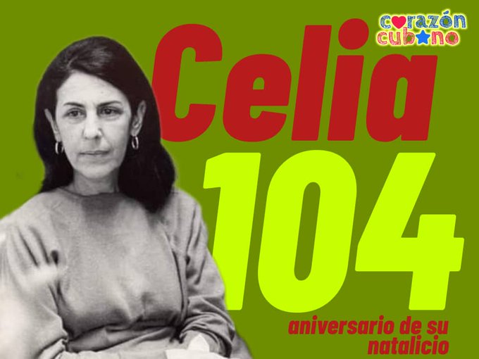 El 9 de mayo de 1920 vio la luz uno de los seres más valientes y leales. Celia nuestra y de muchísimos cubanos y cubanas. #CeliaVive