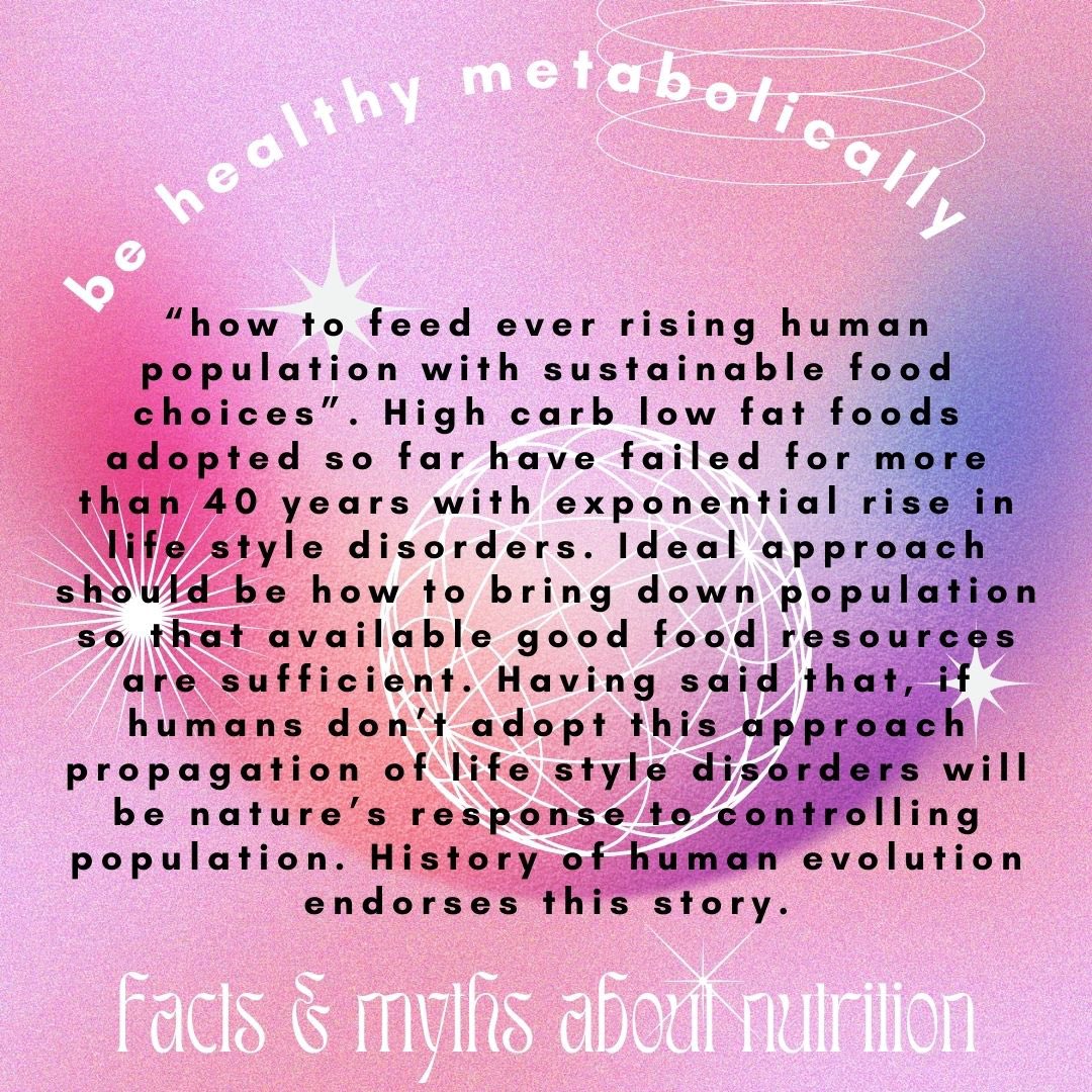 Be healthy metabolically @dlifein @FITholic_Health @shashiiyengar #metabolic #health #nutrition #lowcarb