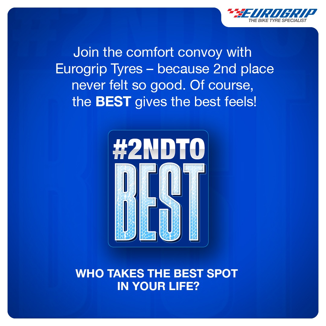 Who is a source of irreplaceable comfort and safety in your life? Shower some love for that person in the comments! #2ndToBest #EurogripTyres #BikeTyreSpecialist #Comfort #Safety