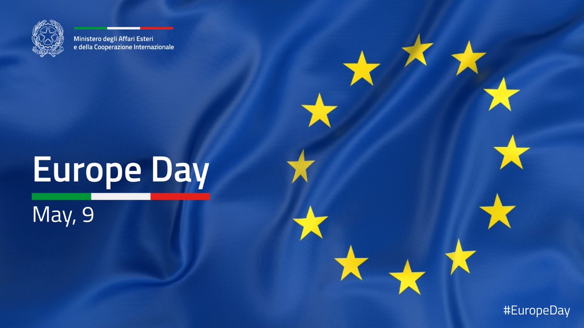 🇪🇺#9May. Today we celebrate the values that bring us together and the 1950 declaration on a new form of political cooperation in Europe that represents the foundations of the Union. #EuropeDay