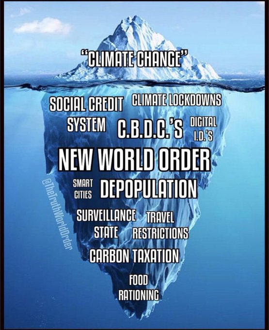 @iluminatibot 'Climate Change' is a scam hiding a much darker agenda. 
#WEF2030Agenda 👿
