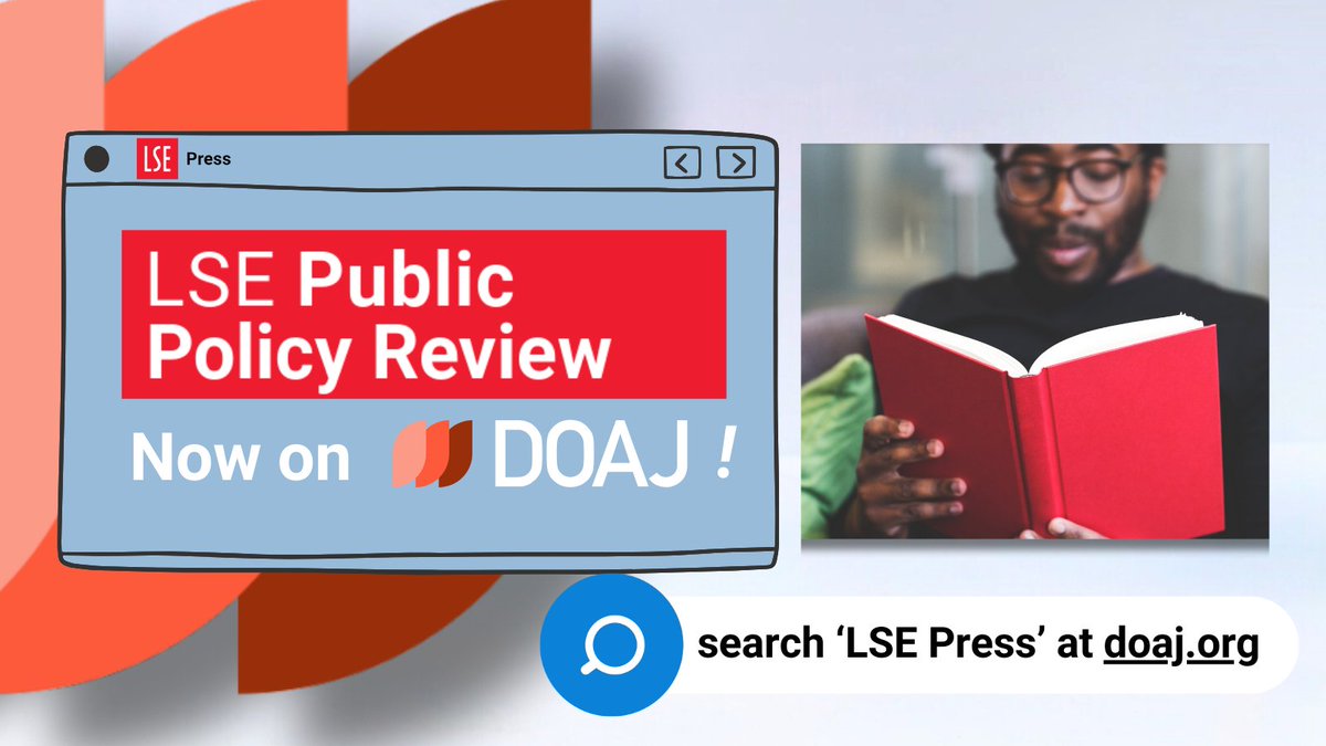 We are delighted to announce that #LSEPPR journal is now indexed on @DOAJplus - the Directory of #OpenAccess journals. 🎉 🔎 Simply search 'LSE Press' at doaj.org @LSEPublicPolicy @LSEnews @oipassoc @OpenBookPublish #openresearch