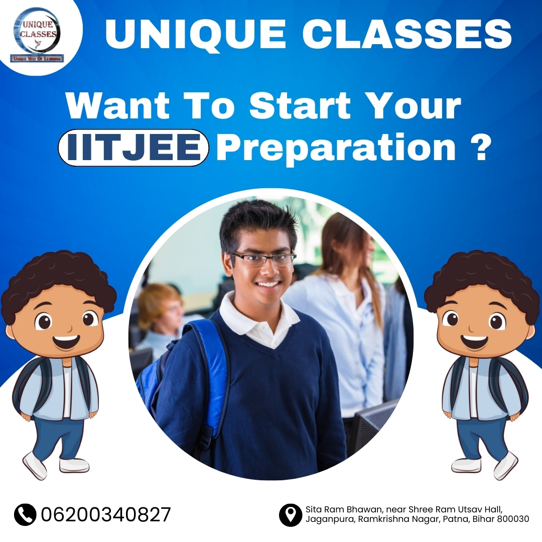 'Ready to excel in IIT JEE? Join us at UNIQUE classes for top-notch coaching! 🚀📚

#BestCoachingInPatna #NCXtoIITJEE #iitjee #iitjeeonline #iitjeemaths #iitjeemains #IITJEEPrep #iitjeephysics #IITJEE #iitjee2024 #iitjeepreparation