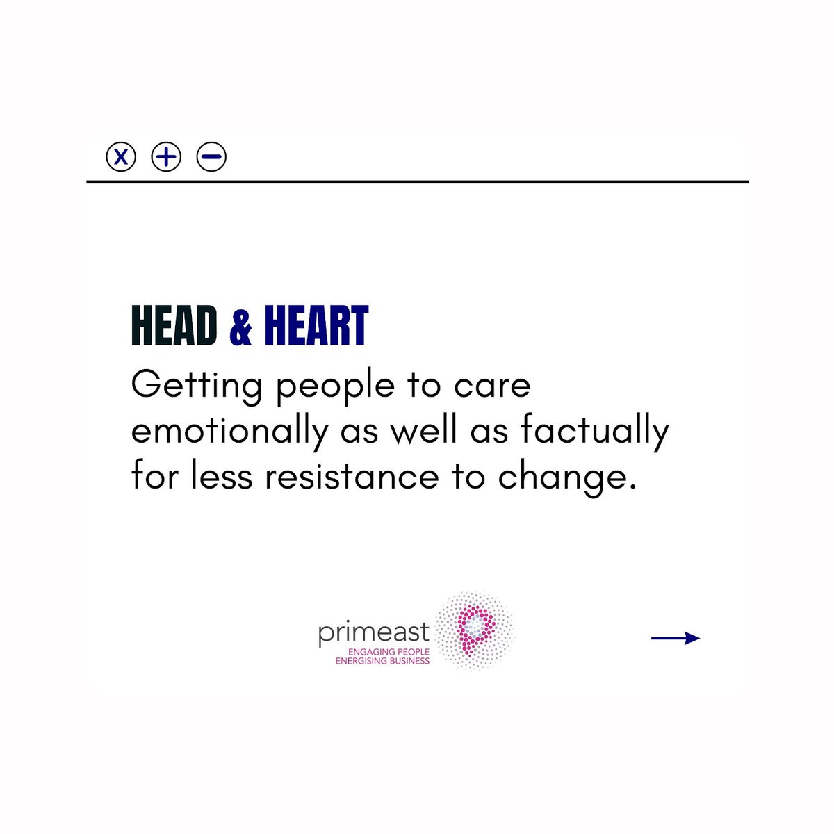 Leaders must not only articulate a clear vision for change but also inspire a genuine desire among their teams to embrace it wholeheartedly. 
Find out more on: primeast.com/uk/leading-cha…