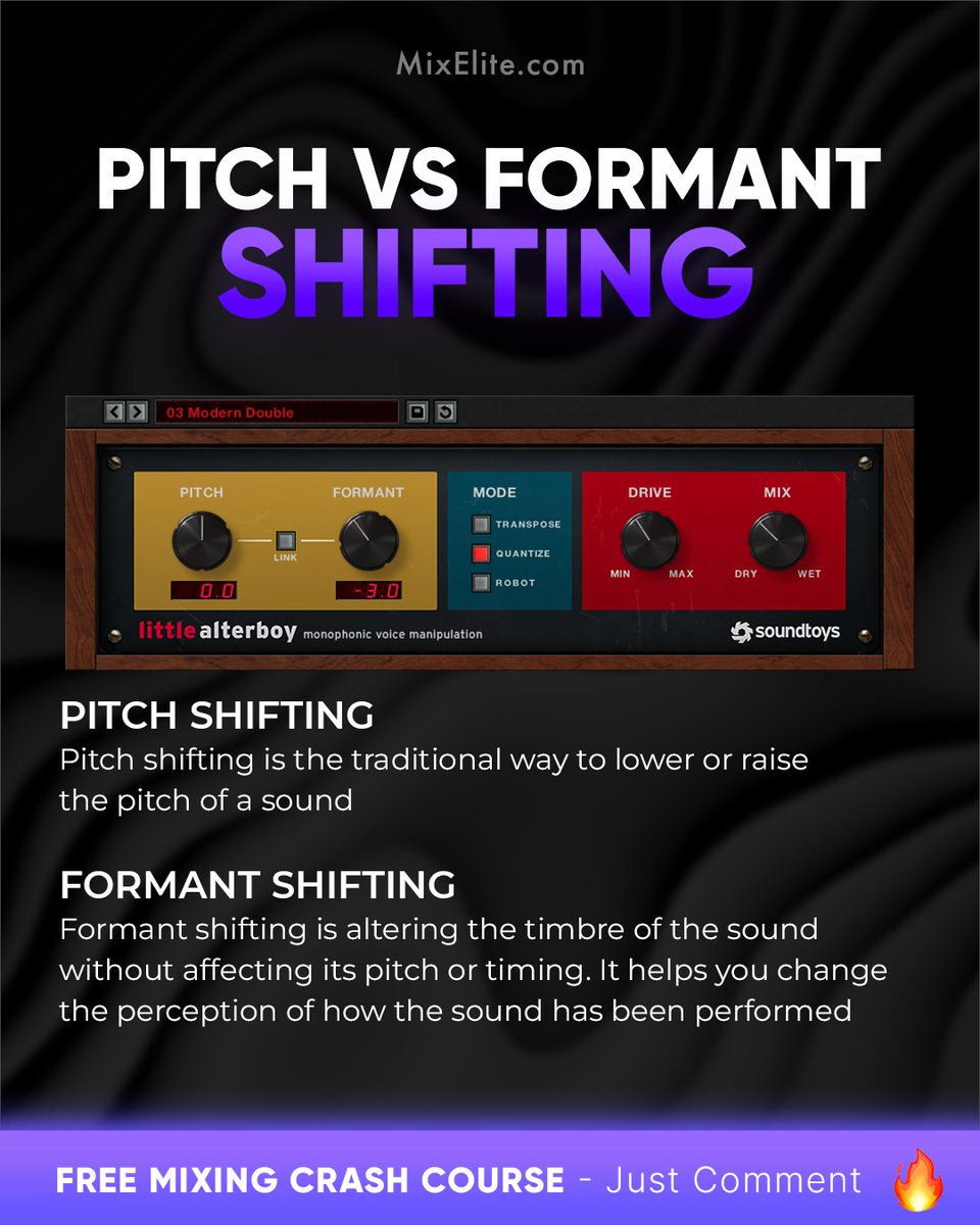 Free Mixing Crash Course 👉 MixElite.com/free-course
⁠
🔊 Real Talk: Pitch Magic!⁠
⁠

⁠
#MusicProduction #ProducersLife #SoundDesign #AudioEngineering #VocalEffects #MusicTips #StudioLife