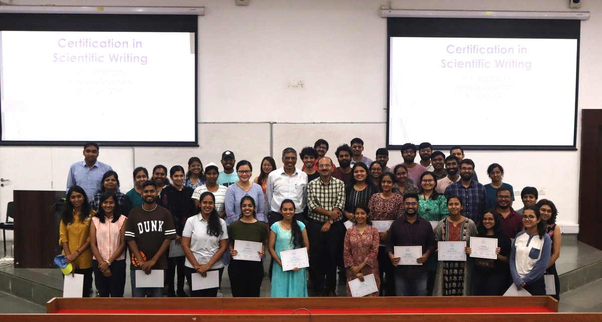 The Certification in #ScientificWriting programme at IITGN benchmarks the scientific writing competencies of participants, along with promoting skill development. Recently, 61 PhD scholars were awarded the Certification in Scientific Writing for AY 2023-2024.