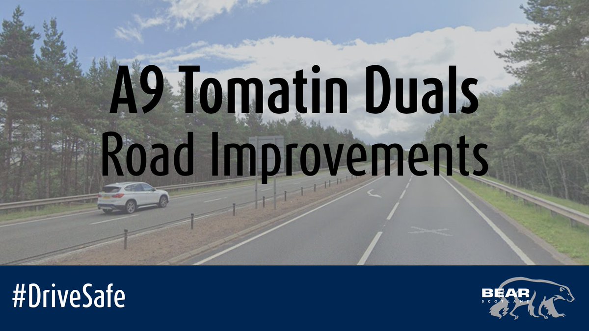 Major road improvements are taking place on the #A9 Tomatin Dual Carriageway starting on Monday 13 May for eight weeks. 

Works include lane closures northbound and southbound and speed limit restrictions. 

#DriveSafe

More: bit.ly/4b9TM9e

@trafficscotland