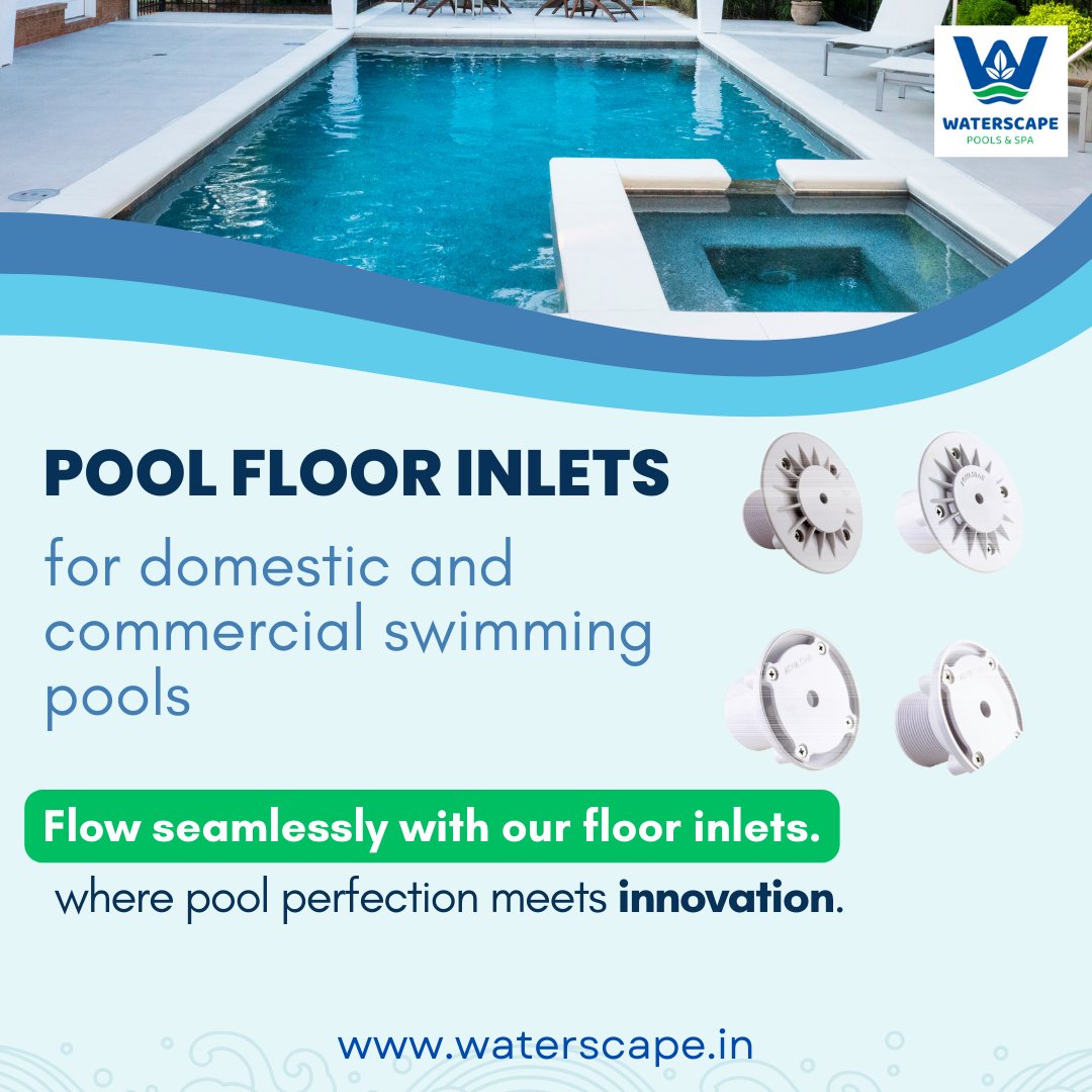 Looking for streamlined pool water flow? 
Our Wall Inlets (residential & commercial!) are made from durable ABS & allow for effortless flow control by adjusting the ball's angle.
Improved circulation & easy install? Check & check!   #poolmaintenance #waterscape #wallinlets