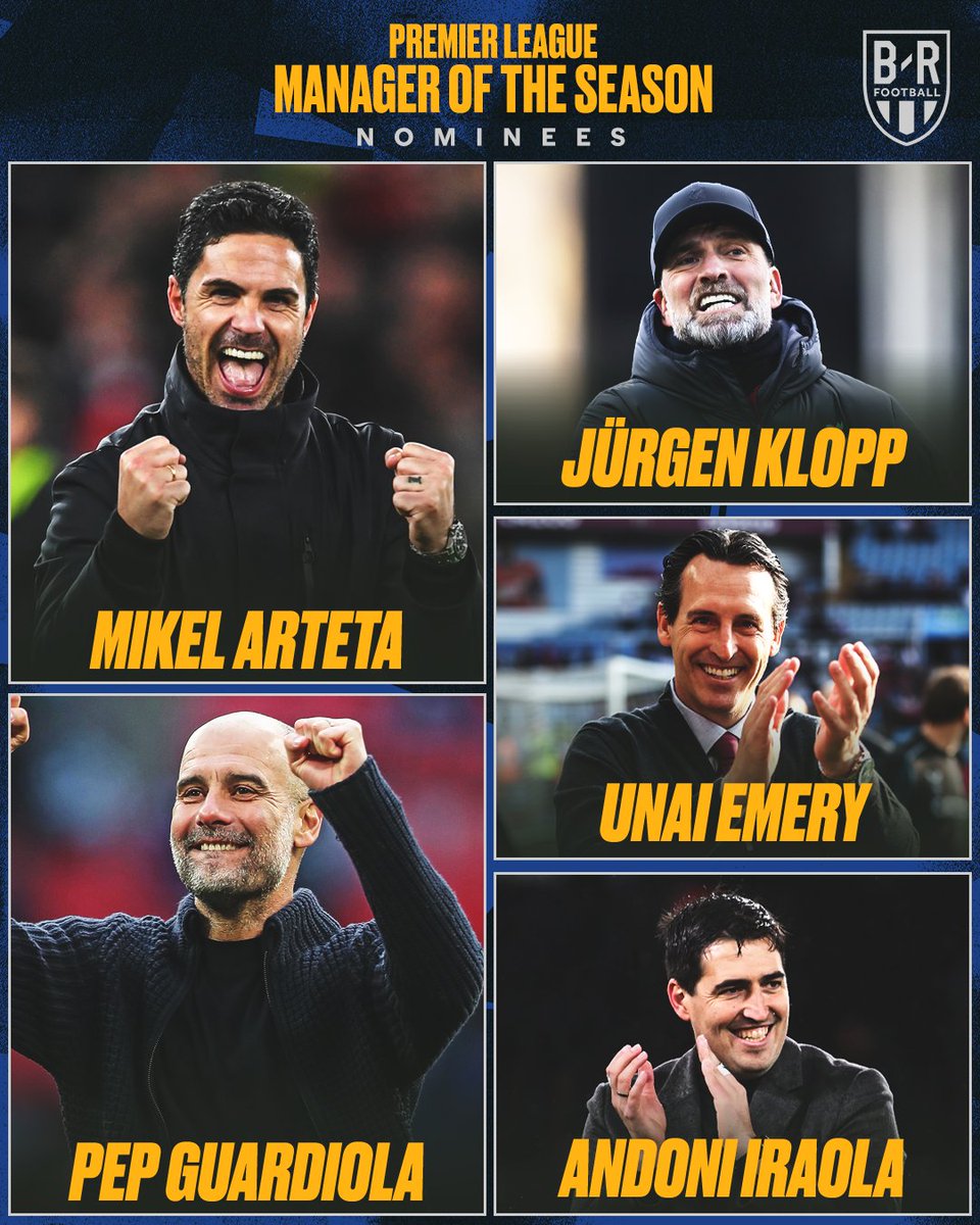 Premier League Manager of the Season nominees 🧠