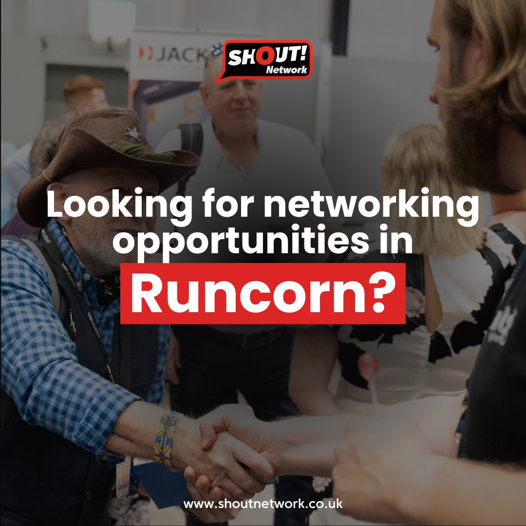 Networking Opportunities in Runcorn!  Here at Shout Network, we help build your professional network through relaxed group meetings. 👏 Our Runcorn meeting currently has seats available, speak to our team today to book a free first visit: i.mtr.cool/razotvzptw