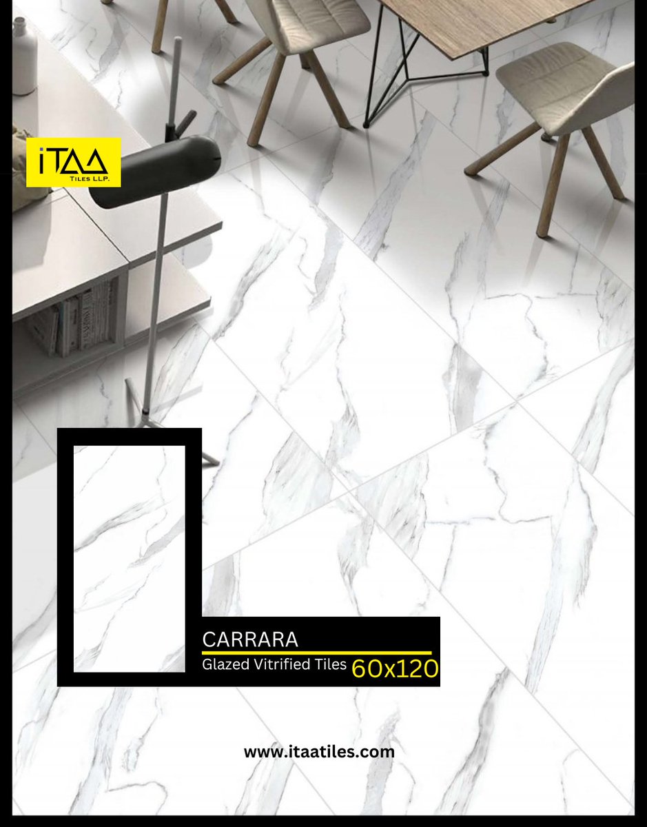 The subtle elegance of luxurious surfaces Itaa Tiles.
Size : 600x1200MM 
Thikness  : 9MM 
.
𝗙𝗼𝗿 𝗠𝗼𝗿𝗲 𝗩𝗶𝘀𝗶𝘁 O𝘂𝗿 Websites:itaatiles.com
whatsapp: wa.me/c/079842 31897
.
.
ITAA TILES LLP
itaatiles@gmail.com
.
.
#architect #architecture #design