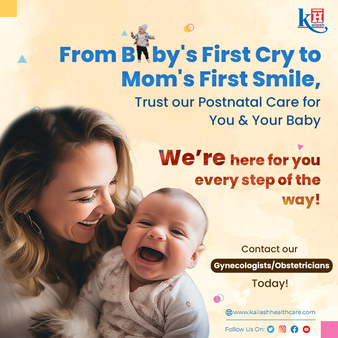 From your antenatal scans to your post pregnancy health plans, Kailash Hospital offers the best Maternity care to new-moms.

Consult our Obst & Gynecologists: kailashhealthcare.com

#pregnancy #antenatalscans #postnatalcare #maternitycare #motherchildcare #GynecologicalCare