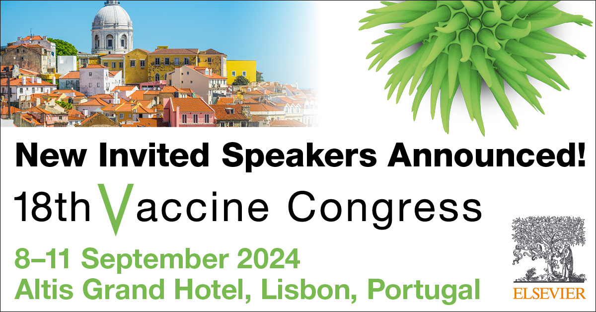 New Invited speakers announced at the #18vaccinecongress, camilahcoelho, djdiemert, MarionKoopmans. Submit your abstract by 17 May and join us in Lisbon in September! spkl.io/60194NljZ