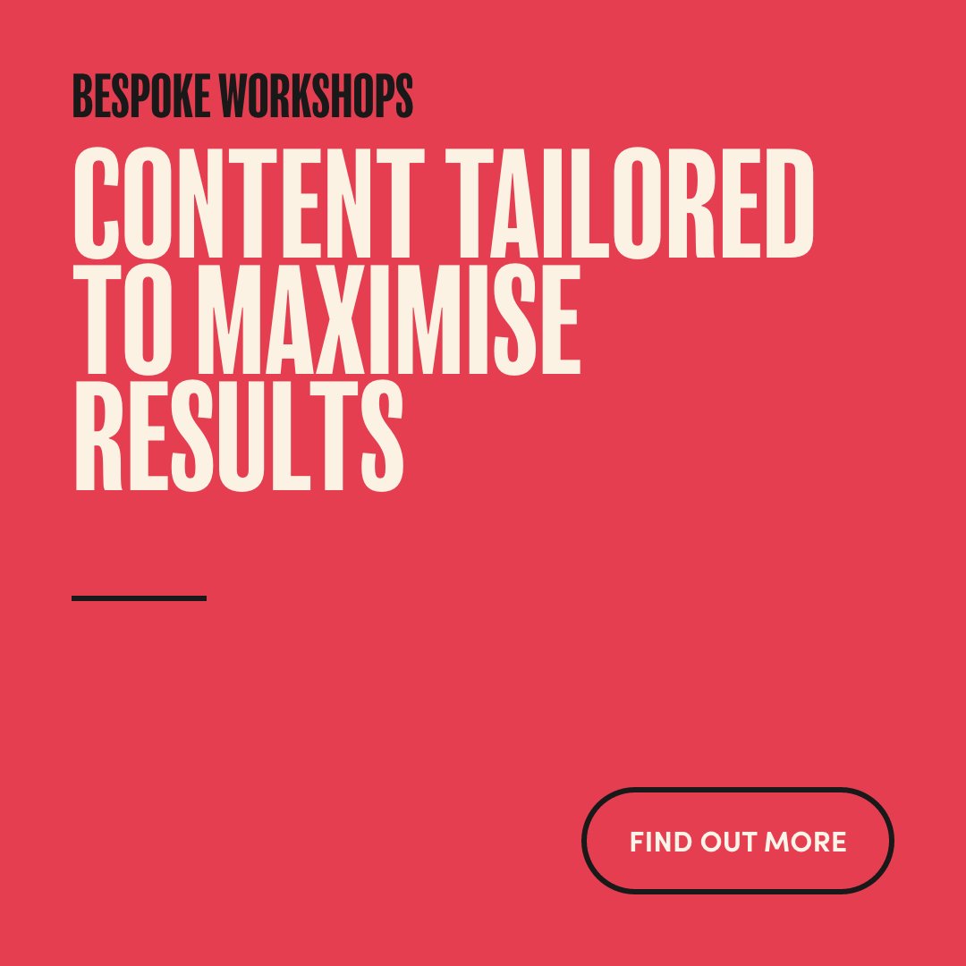 Our workshops are delivered to brands on a one-to-one basis, with content tailored to maximise results.

From social media and digital discovery, to content and marketing strategy, up-skill your in-house expertise with a little help from our team.

brnw.ch/21wJC0Q