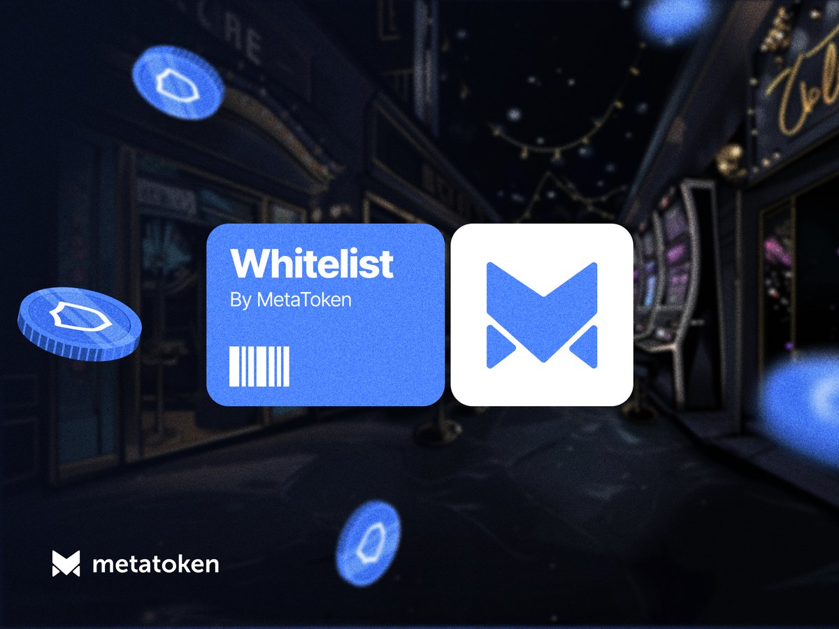 MetaToken has already succeeded in iGaming business.

The next step is building an ecosystem powered by $MTK with 45% RevShare and bringing global offline casinos to Web3 and VR with AI.

Get involved to be eligible for our upcoming $MTK presale.

t.me/MTK_Presale_en…