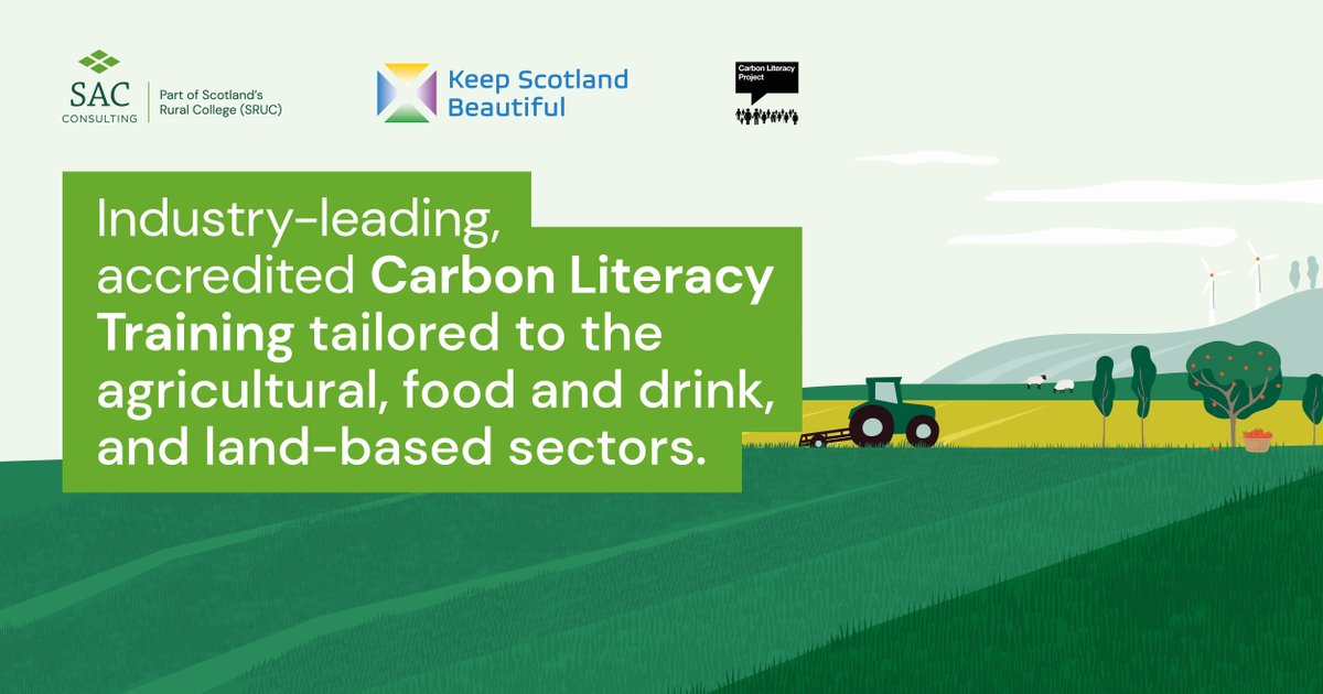 Our next bespoke Carbon Literacy Training for rural industries course takes place on 21 May 📅 Developed in partnership with @ConsultingSAC, the accredited course is tailor made for the rural industry. Book now: ow.ly/WPlO50Rsu6t @SRUC @Carbon_Literacy