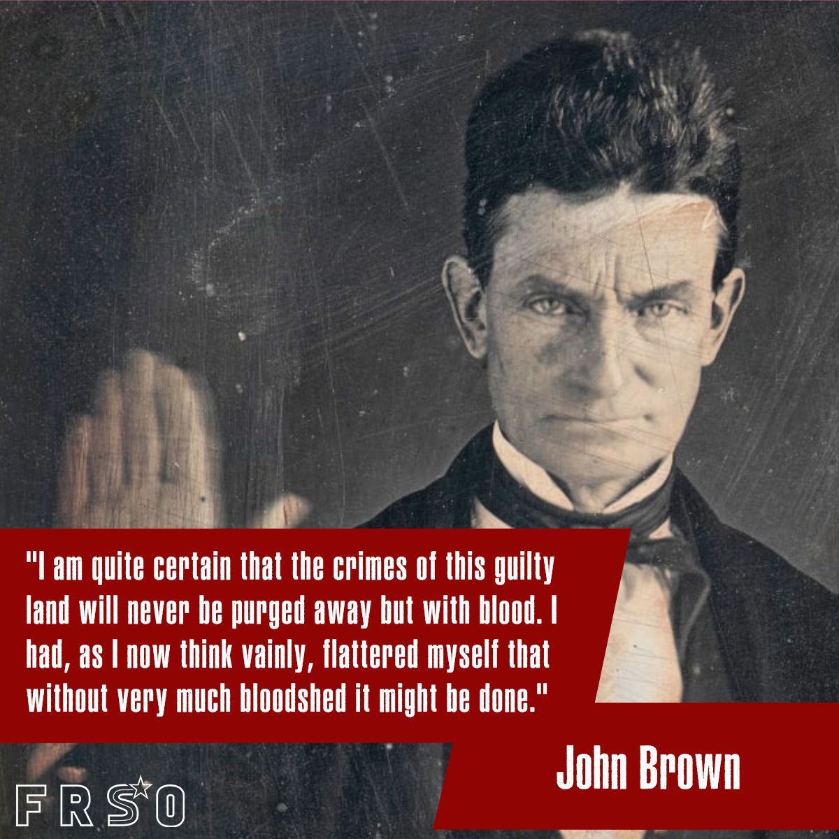 #OnThisDay 05/09/1800: John Brown was born. He was an #abolitionist who came to believe that #slavery would never be ended in the US through purely peaceful means. He formed an army of black & white people dedicated to ending slavery by any means necessary.