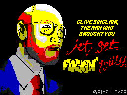 A ZXart of Sir Clive Sinclair (a scene of the Micro Men movie).
#zxart #pixelart #pixel #zxspectrum #spectrum #clivesinclair #sirclivesinclair #MicroMen #jetsetwilly