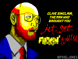 EspiBorda's tweet image. A ZXart of Sir Clive Sinclair (a scene of the Micro Men movie).
#zxart #pixelart #pixel #zxspectrum #spectrum #clivesinclair #sirclivesinclair #MicroMen #jetsetwilly