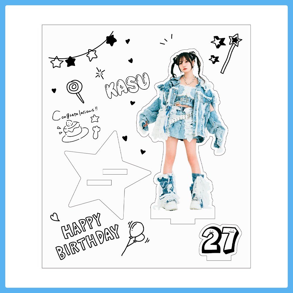 かすちゃん チェキ アクスタ3枚 かすちゃん 生誕祭 チェキ 3枚セット - メルカリ