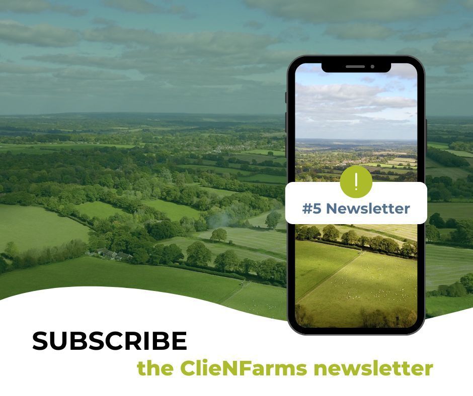 📢 Exciting news!The 5th newsletter of the ClieNFarms project is here, packed with updates on our Scaling Toolbox and recaps of past events. Dive into the Project's latest insights 👉 buff.ly/3Wy9INT #SustainableAgriculture #CarbonNeutral #Innovation 🚜🌿