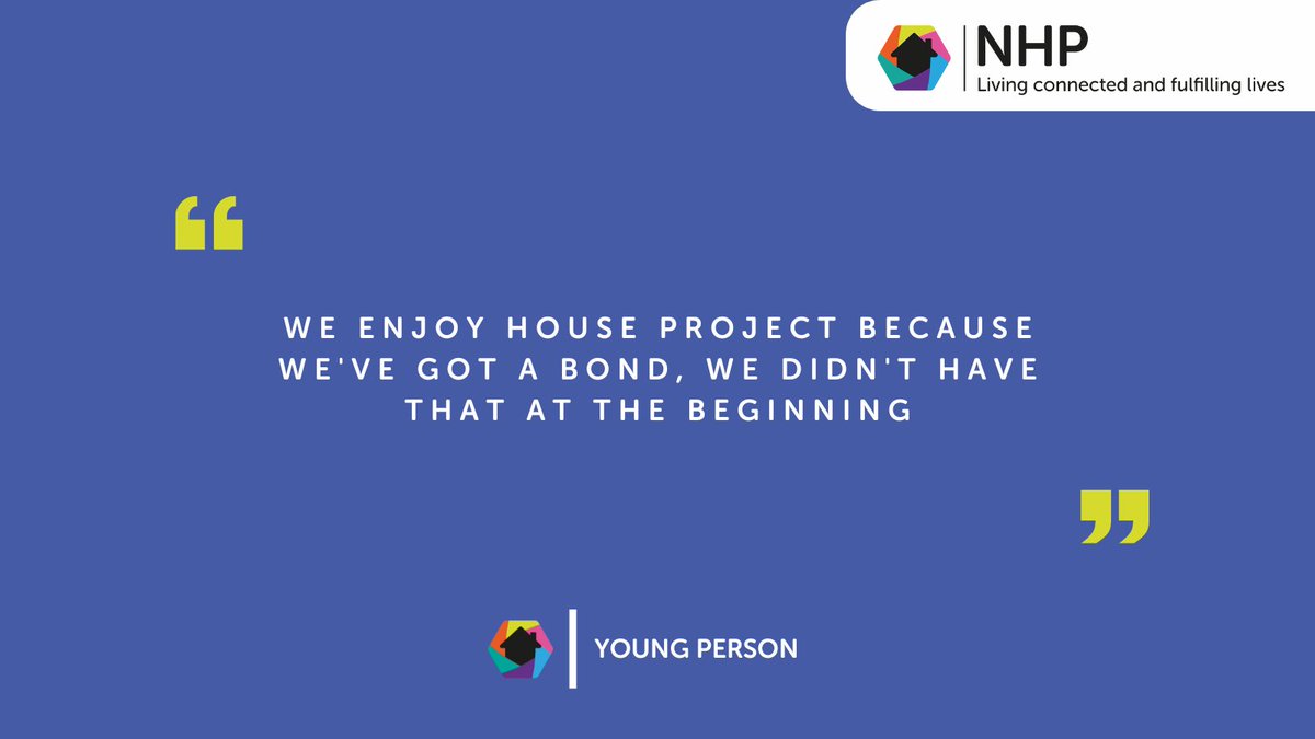 'We enjoy House Project because we've got a bond...' 💛

#NHP #HouseProject #CareLeaversCan