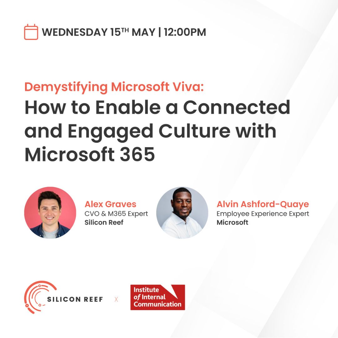 Unlock your team's potential with #MicrosoftViva! Join #IoICSponsor SiliconReef to explore how #Microsoft365 fosters a connected, engaged culture. Discover tools for seamless collaboration. 📅 15 May, 12-1 pm BST Book your place on webinar | ow.ly/Lssf50RiMU6