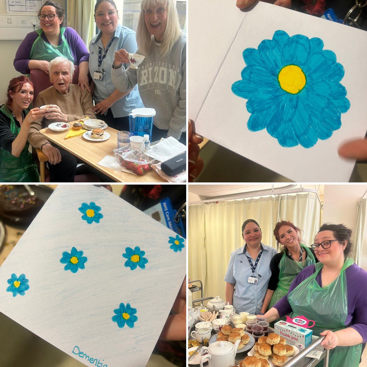 Tea &amp; scones with patient activities on Ward 203 last week to raise awareness for <a href="/DementiaUK/">Dementia UK</a> 💜