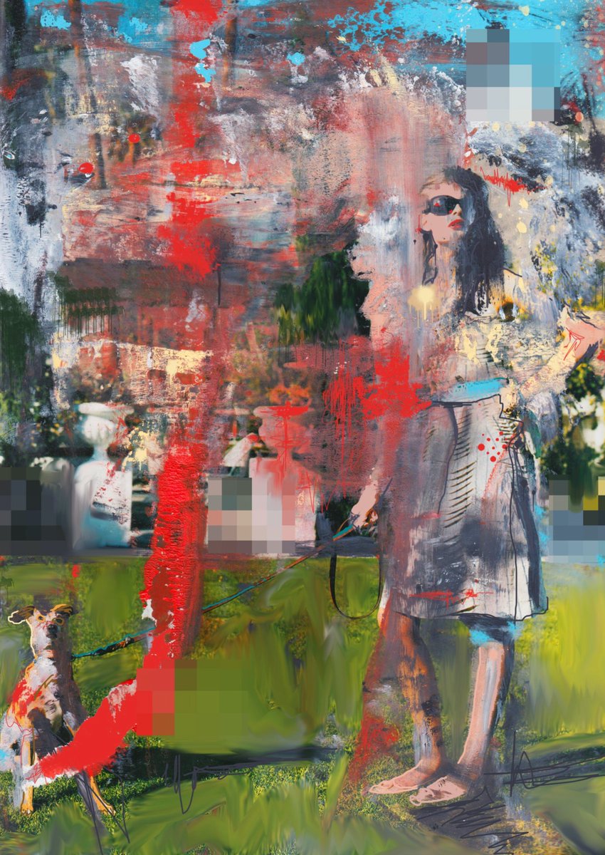 missalsimpson's tweet photo. "HEIRESS AND DOG - [HOLLYWOOD PIXELATIONS]"

1/1 digital painting minted @KnownOrigin_io on 8th Sept 2019.

In "mint condition".

#cryptoart #nfts #digitalpainting #digitalart #inmintcondition https://t.co/g2ZFMqPMkf