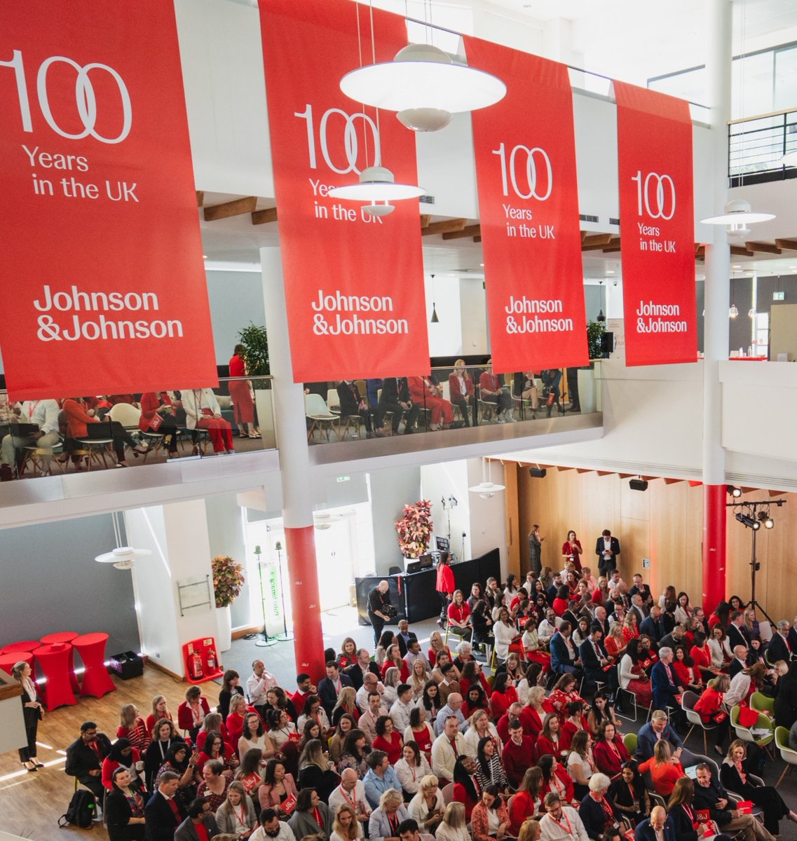 🥳Yesterday, we celebrated 100 years of J&J in the UK with our CEO, Joaquin Duato and over 3,000 colleagues. It was a privilege celebrating our heritage with so many purpose-driven teams, all of whom work tirelessly reimagining what’s possible in healthcare to drive better