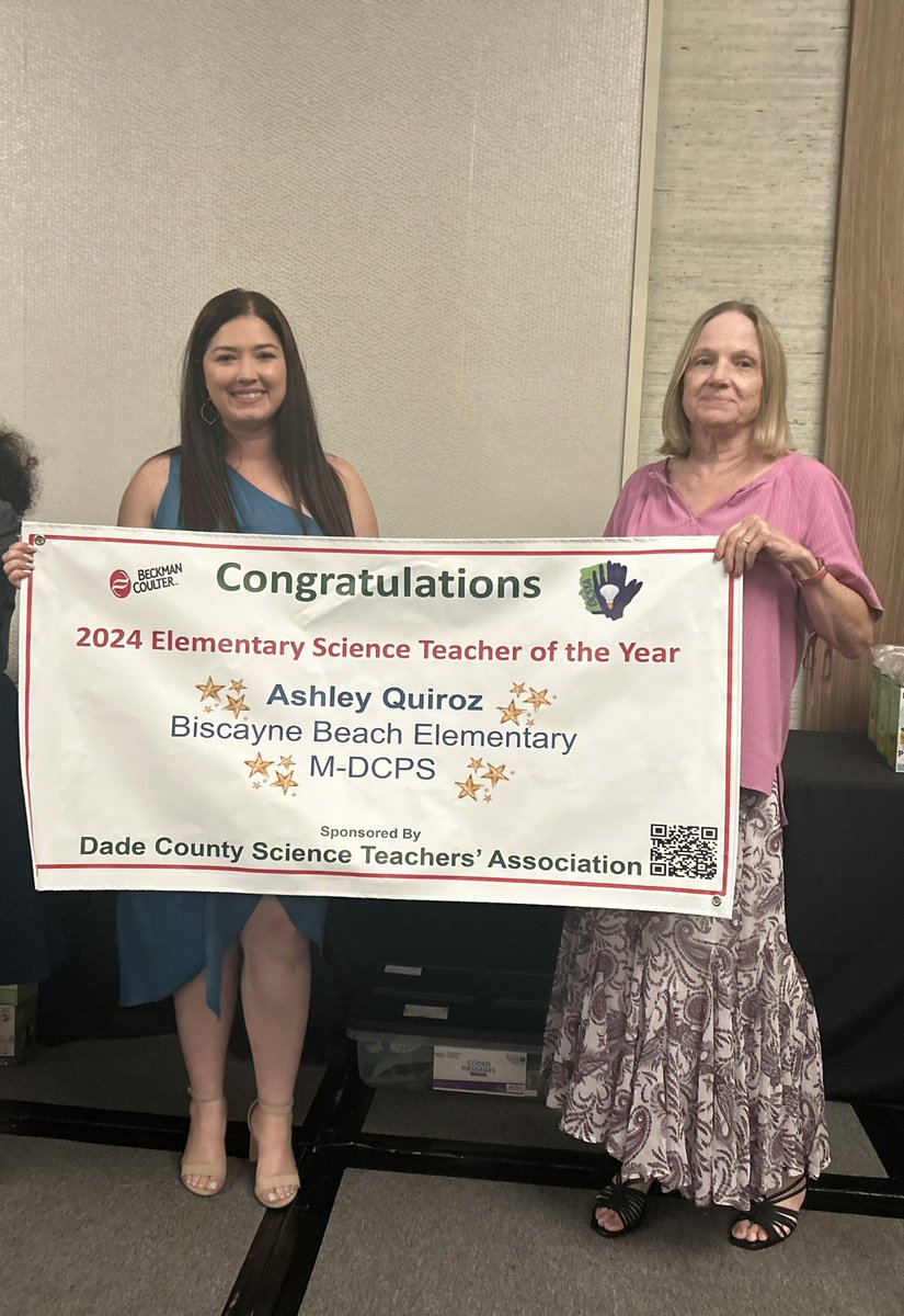 MDCPSSci's tweet photo. Congratulations π Mrs. Ashley Quiroz @BiscayneTiger, as our 2024 Elementary Science Teacher of the Year.
Congratulations to all nominees @MDCPS
#WeLoveOurScienceEducators β€οΈ
@AileenVega123 @WendyForteza @DaneMDCPS @NestorEMarcia @MDCPSSTEAM @MDCPSAcademics @STEAMDesignated https://t.co/jiOfWSaxQ1