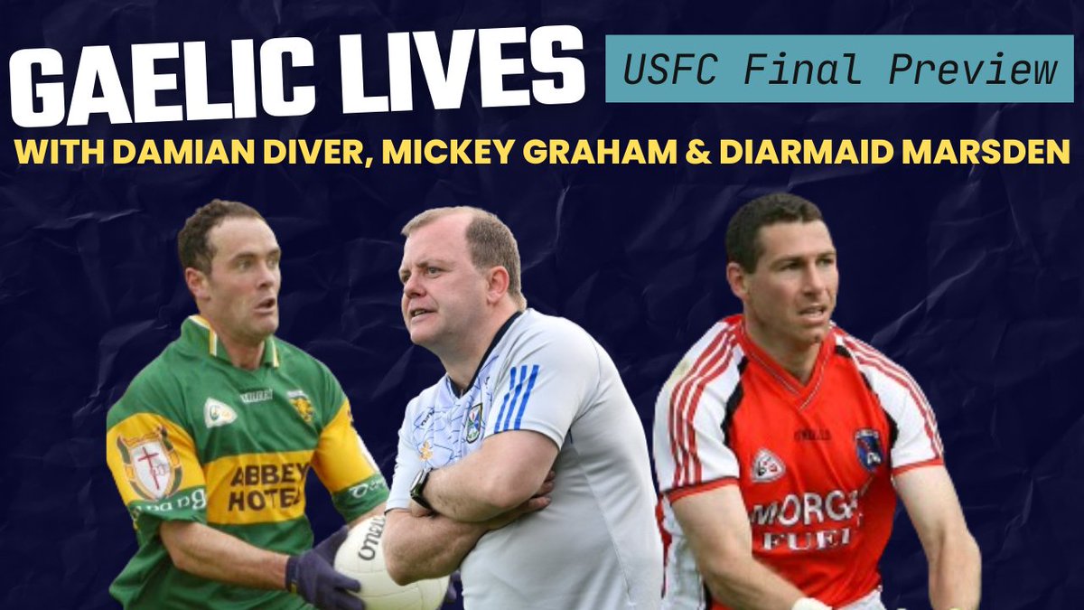 Damian Diver, Diarmaid Marsden & Mickey Graham preview Sunday's Ulster final! LISTEN FOR FREE HERE: open.spotify.com/episode/4mMv4d…