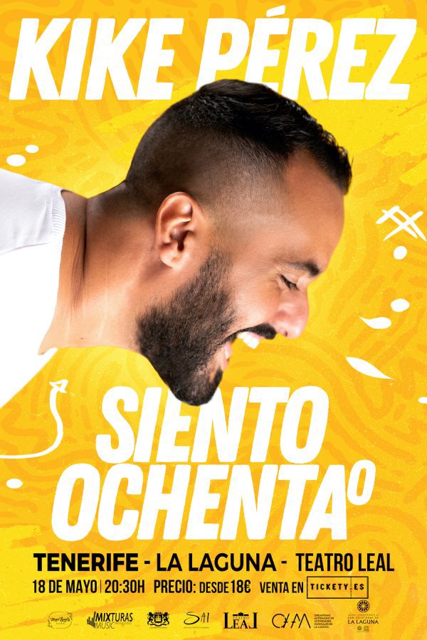 Vuelve @kikeperezcomico con su monólogo SIENTOCHENTAº, un giro cómico hacia todo aquello que se pueda ver desde el lado divertido de la vida. 🗓️ 18 de mayo 📍 @TeatroLeal (La Laguna) Entradas: tickety.es/event/kike-per… #Tenerife