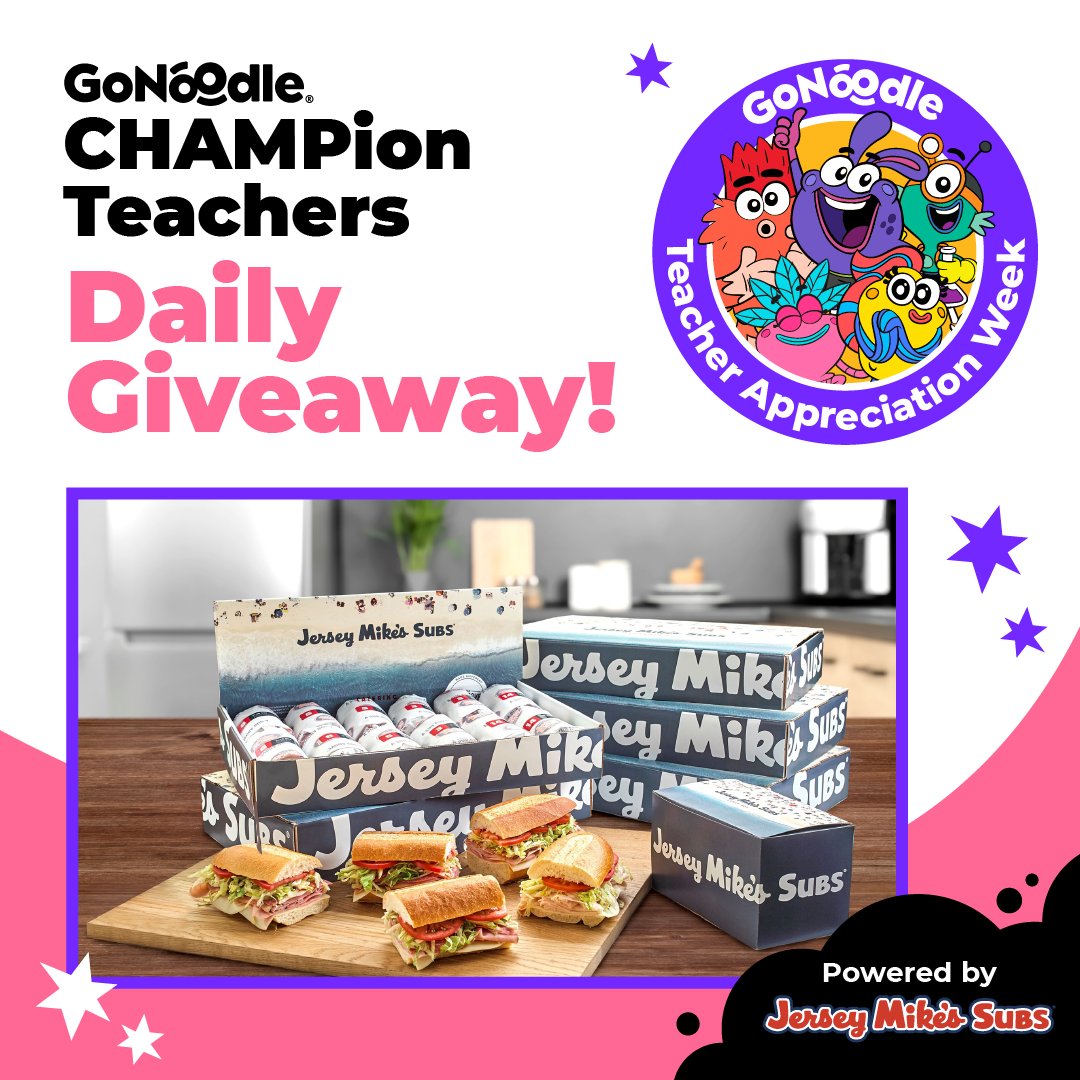 🎉Teacher Appreciation Week Giveaway! Treat your teacher bestie to a @JerseyMikes lunch with a $20 gift card! 💳 Tag your teacher bestie below to enter! Winners announced May 15th. #TeacherAppreciationWeek #JerseyMikes